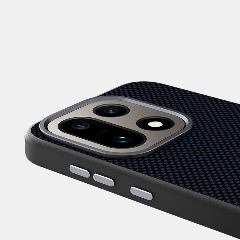 With Box Kevlar Carbon Fiber Texture Leather for Magsafe Case for OnePlus 15T 15 15R Magnetic Wireless Charging Shockproof Cover
