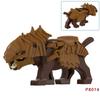 MOC Medieval Wolf Building Blocks Castle Army Knight Soldiers Figures Mount Animal Bricks Toys Gift DF004
