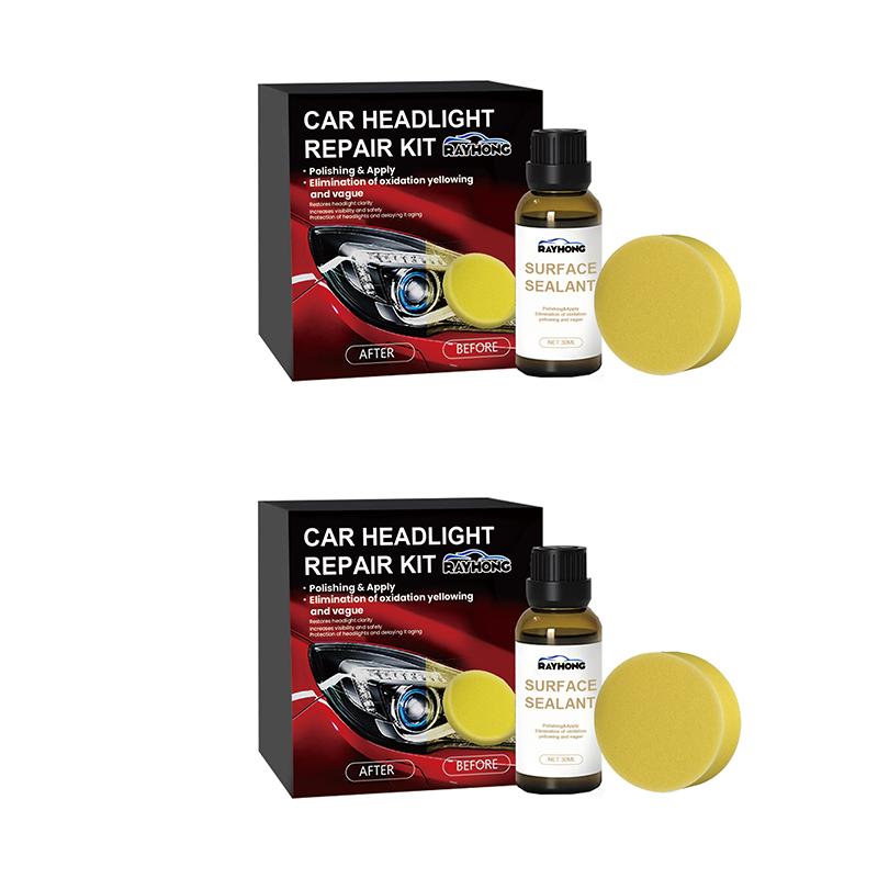 Autoscheinwerfer-Restaurationsset Scheinwerfer Lampenschirm Kratzer Flecken Poliert Renoviert Wartung Reinigung Antioxidative Beschichtung
