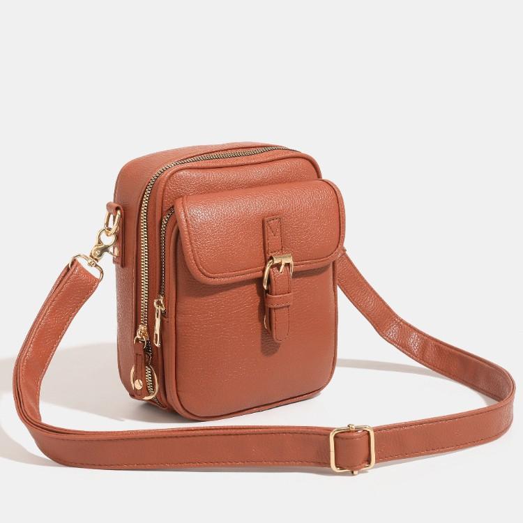 Cross-Border Hot Item Large Capacity Storage Bag Retro Messenger Bag Casual Fashion Unisex Single Shoulder Crossbody Phone Bag