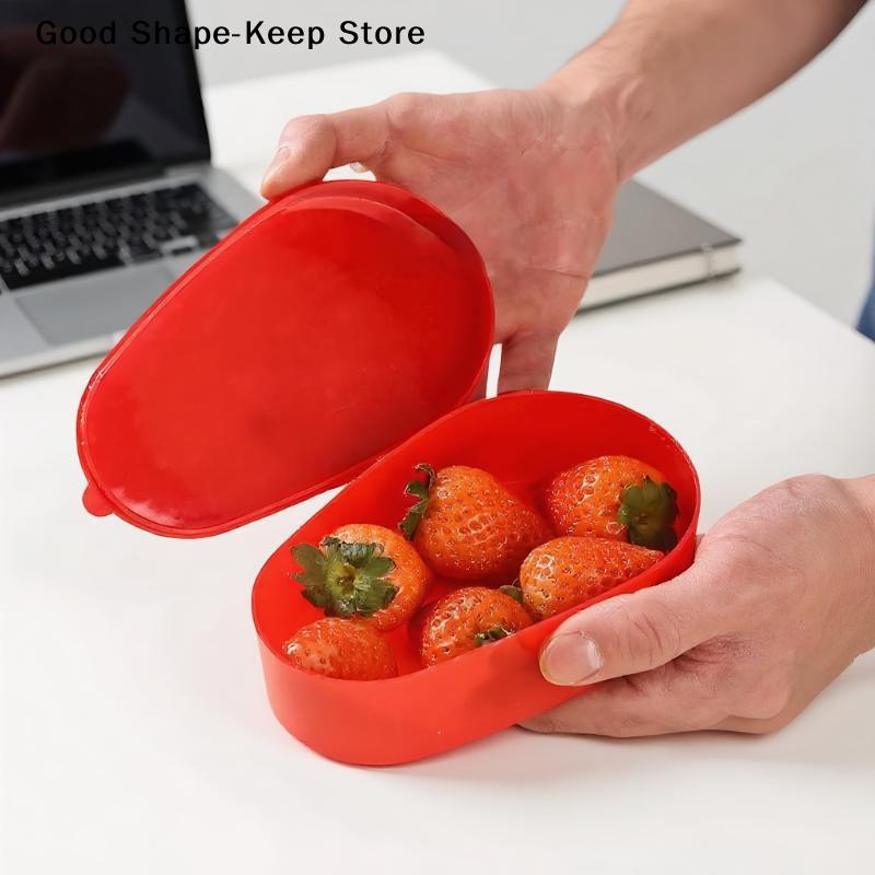 Contenitori Fresca Frutta e Verdura Creativi per Frigorifero Fragola Avocado Kiwi Anguria Scatola Fresca per Conservazione in Cucina