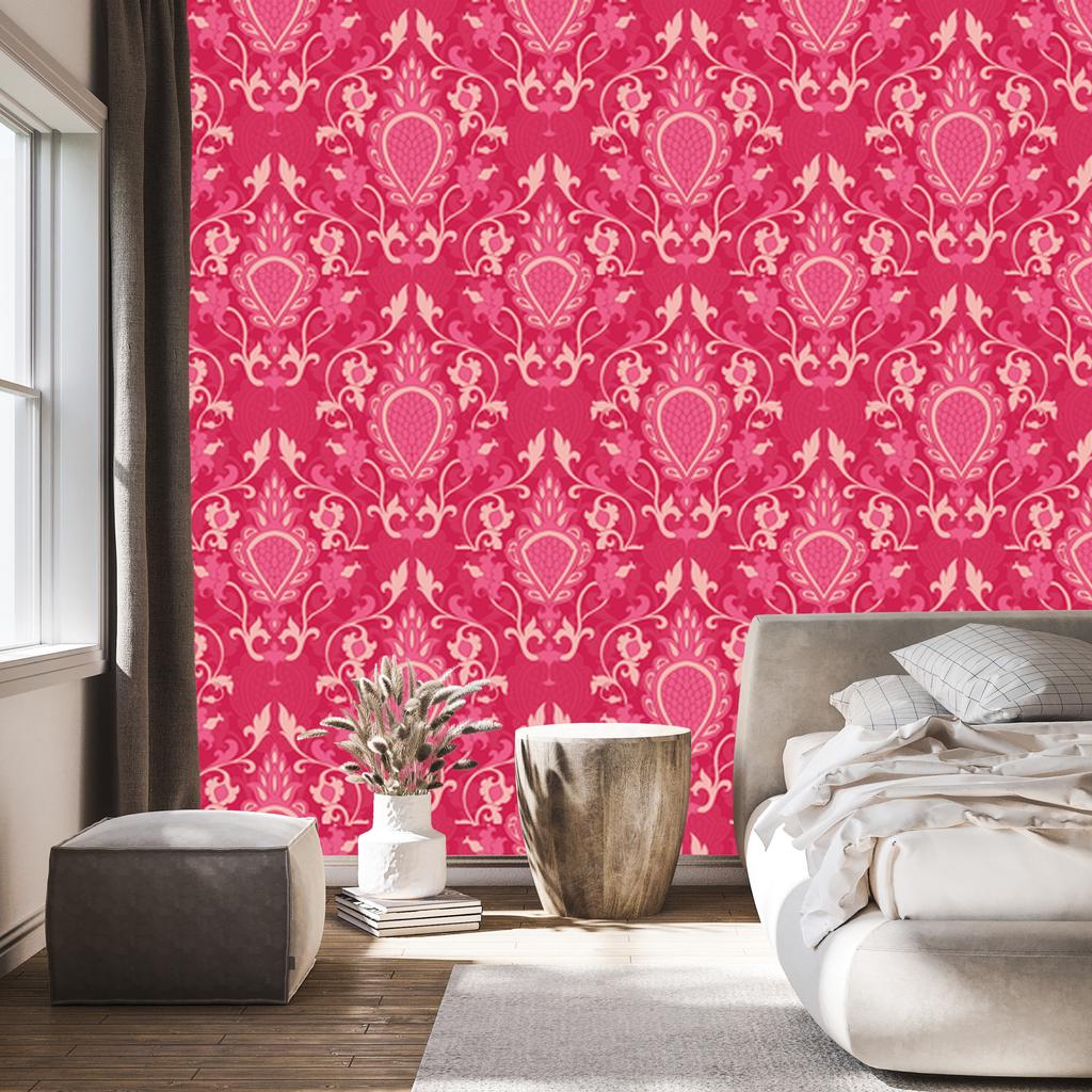 Wallpaper Beautiful colorful ornaments for living room and bedroom 50x1000
