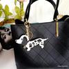 Ruth's Dachshund Leather Keychain Pendant: Small Mini Dog Bag Charm
