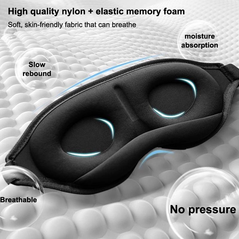 Neue 3D Blackout Schlafmaske Schlaf-Augenmaske Augenbinde für Unisex Weich Müdigkeitslinderung Augenabdeckung Nachtschlafhilfe Schlaf-Patch