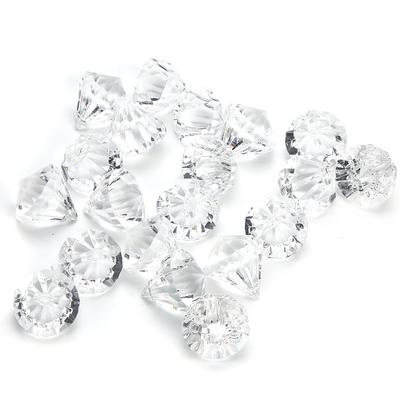 20Pcs Acryl Diamant Anhänger Transparent Hause Vorhang Geburtstag Dekoration DIY Ornamente