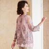 Passite Faux Two-Piece Lace T-Shirt for Middle-Aged Women