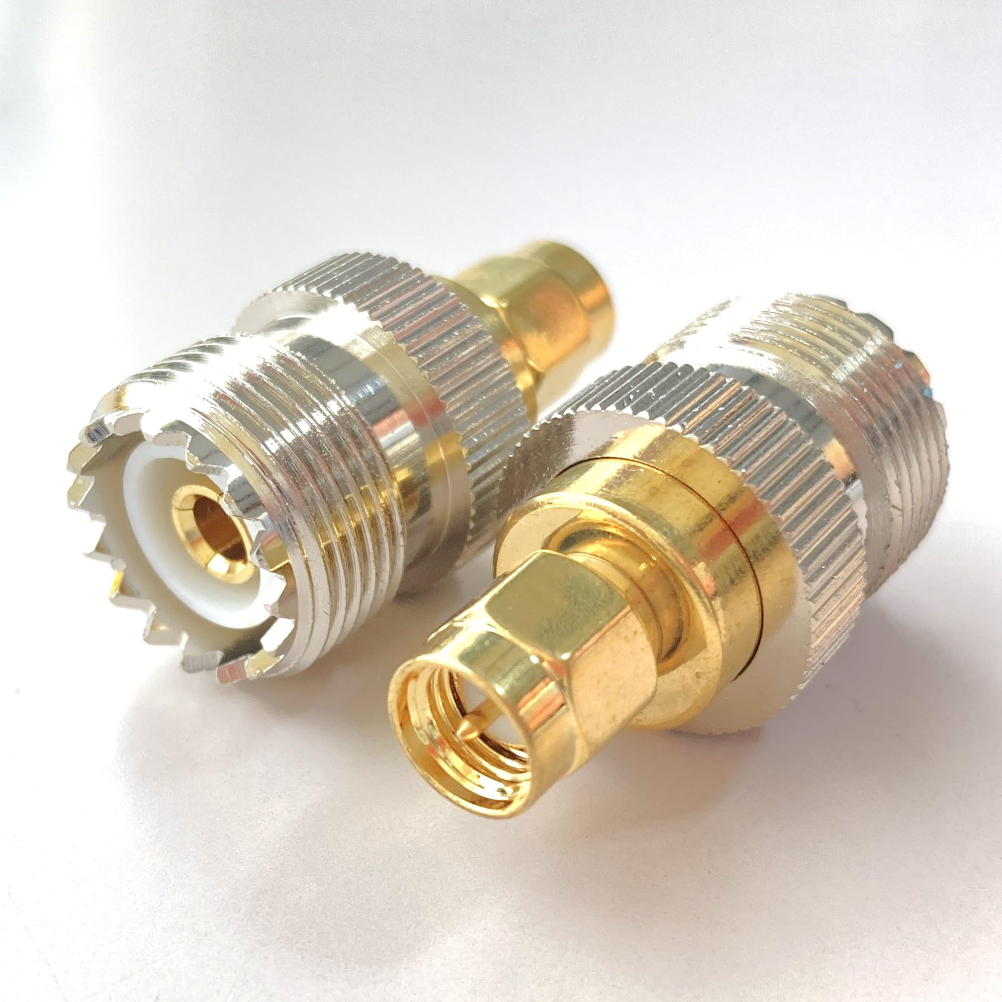 

M-Type Female to SMA Male Adapter (MJ-SMA-P) - Set of 2 for Amateur Radio and Other Wireless Communications