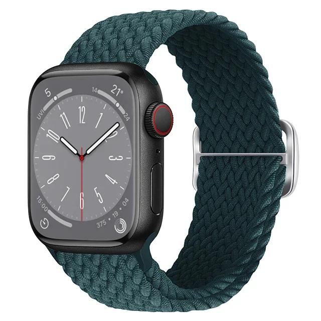 Braided Solo Loop For Apple Watch Ultra Band 40mm 44mm 41mm 38mm 49mm 45mm Elastic Nylon Bracelet iWatch Series 9 8 7 3 Se Strap