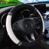Coprivolante di lusso in diamante artificiale da 37-38 cm - Pelle PU di alta qualità, resistente, facile da installare, nuovo aggiornamento per un'esperienza di guida confortevole