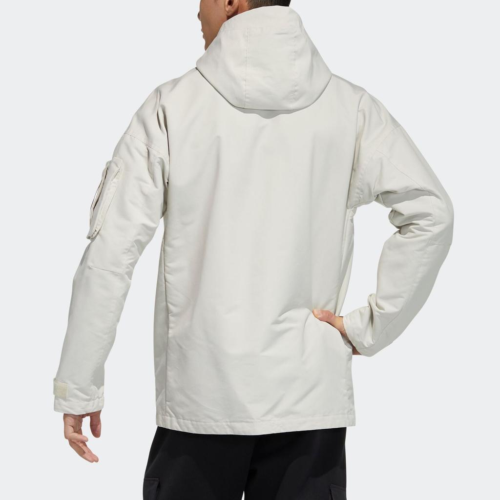 Adidas Casual Sports Training Hooded Long Sleeve Jacket Men Outerwear Alumina-Brown GP0991