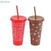 Christmas-themed Straw Cup 710ml Large Capacity Plastic Water Cup Christmas Gift