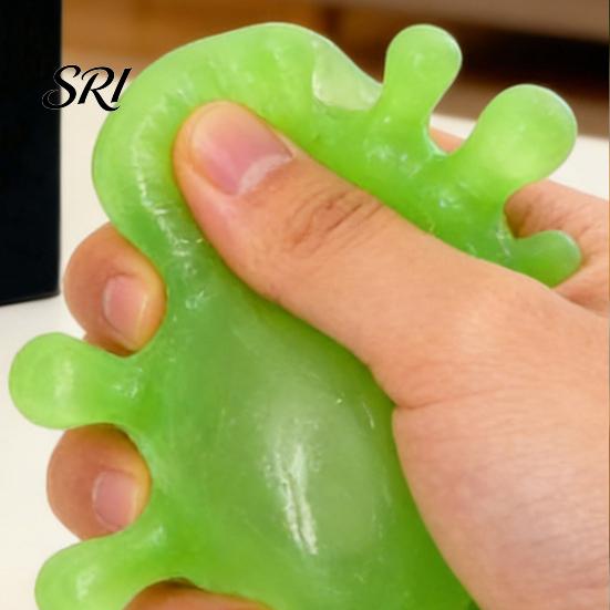 Hand Exercise Ball Splash Shaped Squeeze Slow-Rising Soft Fidget Toy for Stress Relief Non-Sticky Portable Fun Decompression Gadget Kids Adults