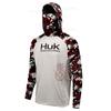 Fishing Suit Men's Spring, Summer and Autumn Long Sleeve Sunscreen Hooded T-Shirt Breathable Luya Fishing Suit UV Protection