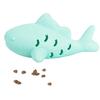 Silicone Fish Cat Chew Toy Teeth Cleaning Dental Care Toy Catnip Refillable Kitten Teething Interactive Toy