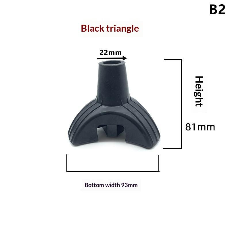 19/22Mm Canes Self Standing Protect End Cover Eldder Walking Stick Rubber Non-Slip Pad End Bottom Cap Shaped Tip Replacement