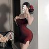 Hot mesh hip group sexy dress tight sex passion secretary short skirt seduction pajamas