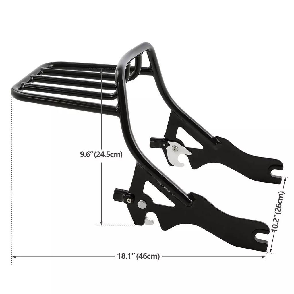 Motorcycle Two-Up Luggage Rack For Harley Heritage Classic Softail Street Bob Deluxe 2018-2025