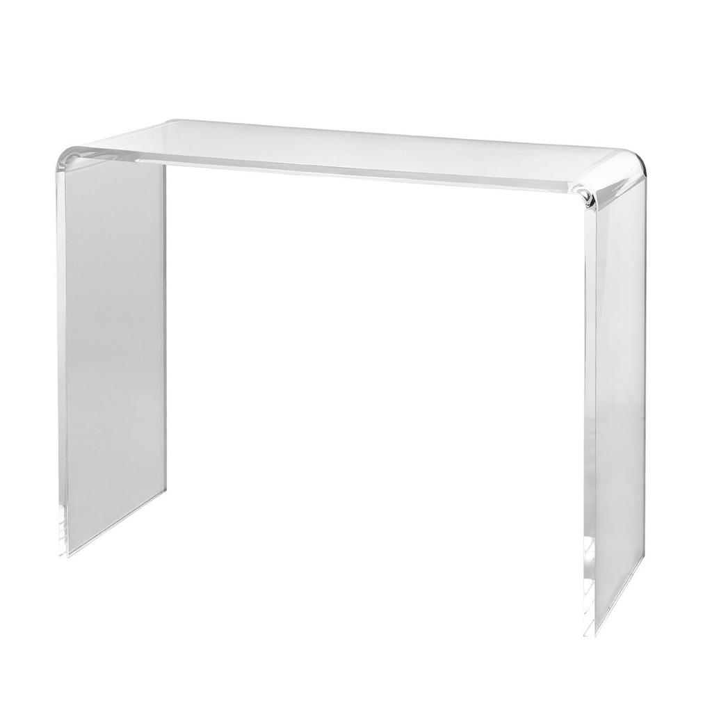 Acrylic Console Table, Clear Acrylic End Table, Transparent Acrylic Side Table 37.95x15x29.13 Inch, for Foyer, Living Room, Dining Room