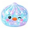 Non-Toxic Glitter Simulated Steamed Bun Toy Slow Rebound Soft Stress Relief Sensory Toy for Kids Daily Play