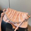 A Trendy and Niche Bag with Pleated Clouds A Trendy Underarm Bag, and A Single-shoulder Crossbody Handbag