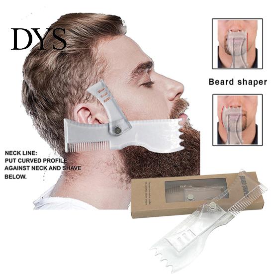 Facial Hair Grooming Tool Beard Styling Comb Portable Line Up Edging Shaping 360-Degree Rotation Perfect Men for All Face Shapes Home School