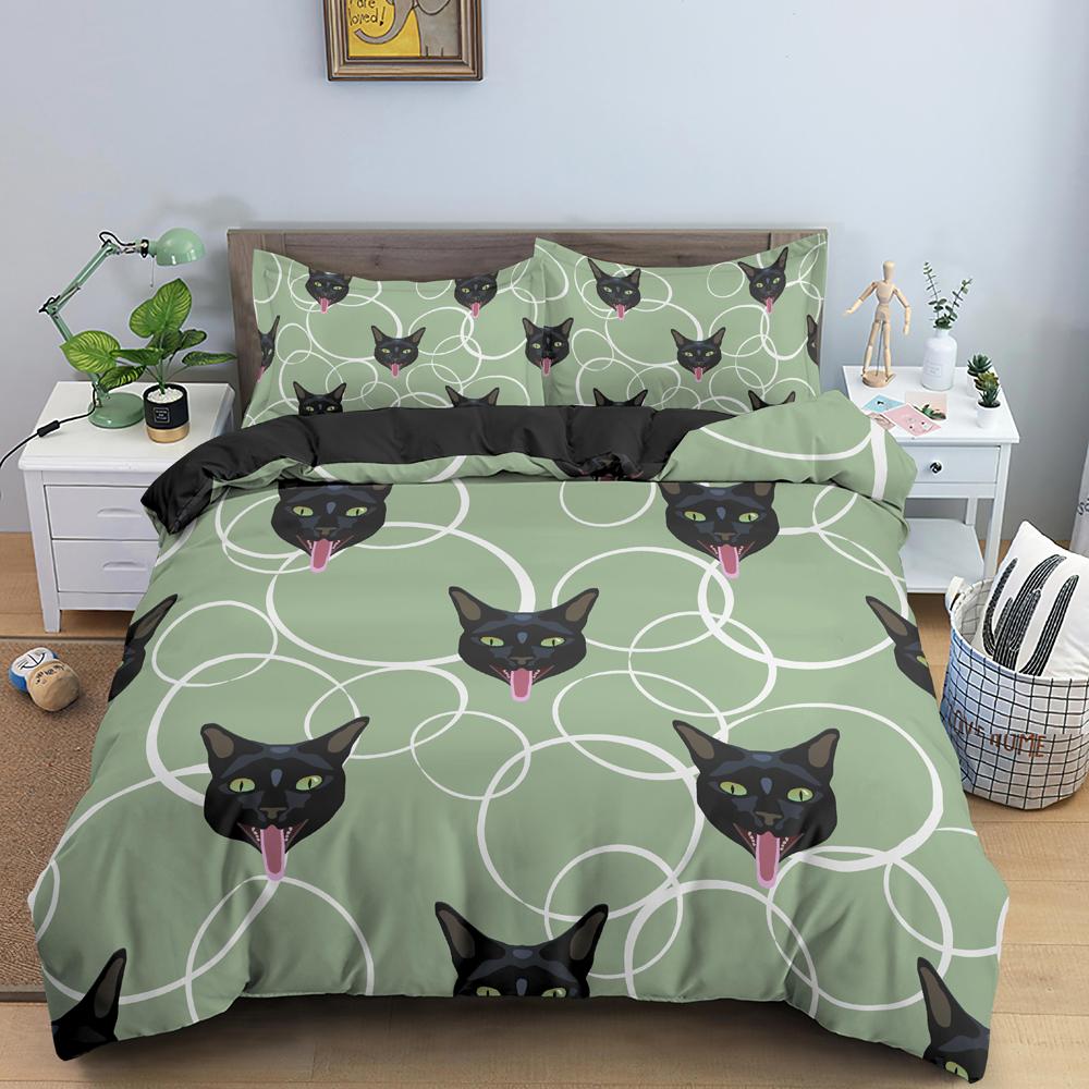 Dachshund Dog Bedding Set Cute Colorful Puppy Duvet Cover Cartoon Bed Cover Pet Dog King Queen Full 2/3PCS Polyester Quilt Cover