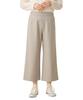 DECOY 58cm Heather Size 67cm Women's Fleece-Lined Wide-Leg Pants, Length, Gray, 494630,