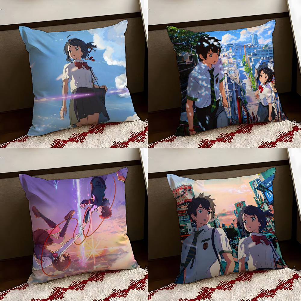 Cartoon Your NName Cushion Cover Reversible Soft Durable Pillow Cover Home Car MultiScene Use for Daily Comfort
