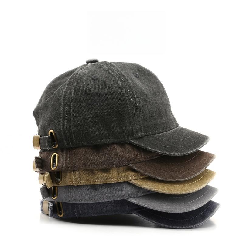 New Fashion Dad Hat Snapback Cap Washed Cotton Adjustable Solid Color Baseball Cap Women Men Unisex Couple Cap