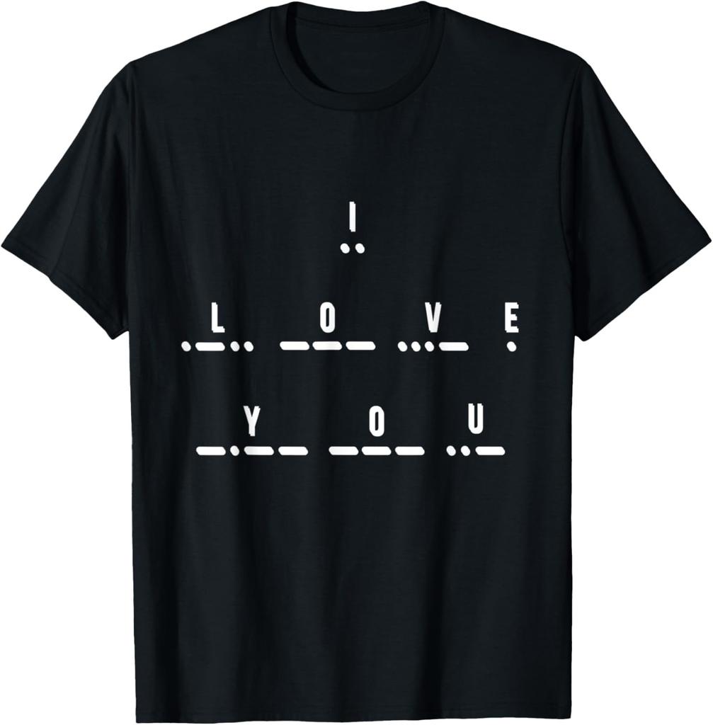 Morsecode Computercode Männer und Frauen Wissenschaft Ingenieurwesen Kryptographie Große Größe Anpassbar T-Shirt Herren