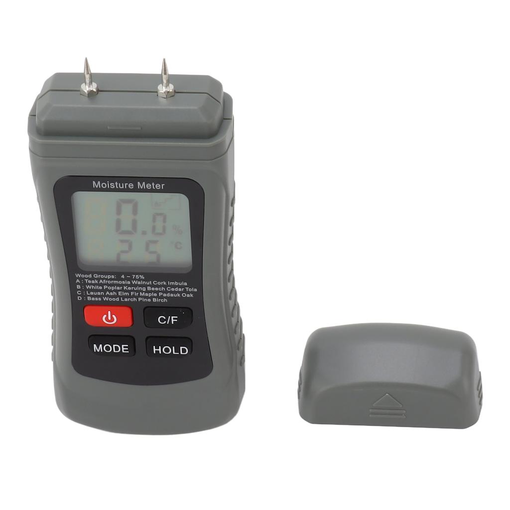 Stifttyp Holzfeuchtemesser ABS Genauigkeit 2 Modi Holzfeuchtedetektor für Holzbauwerkstoffe