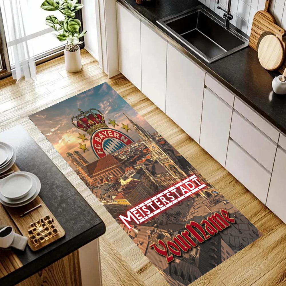 Bayern Munich Customize Your Name Kitchen Rug Runner Rug Laundry Mat Hallway Entryway The Best Gift Choice