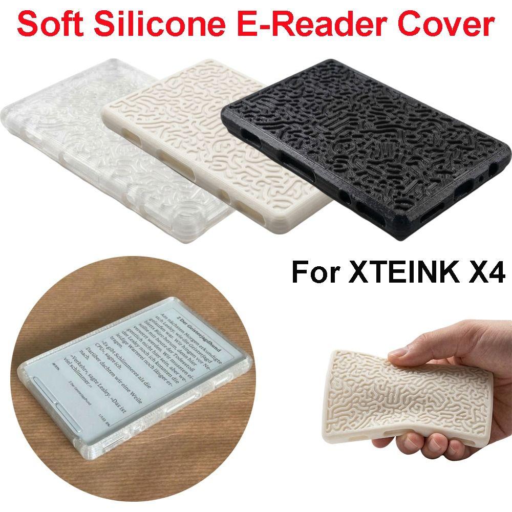 Soft Shell EBook Reader Case Silicone Reader Protective Case for XTEINK X4 E-Reader Protection