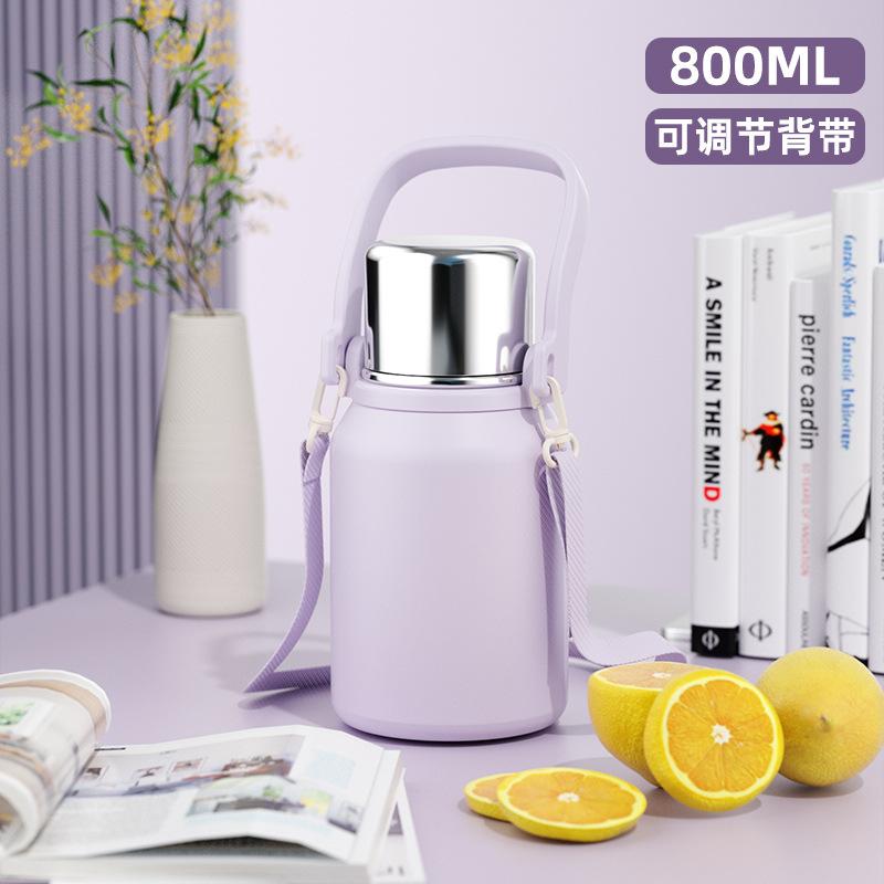Tempered thermos cup Portable water cup Unisex with lid Anti-drop filter Tea cup 316 stainless steel