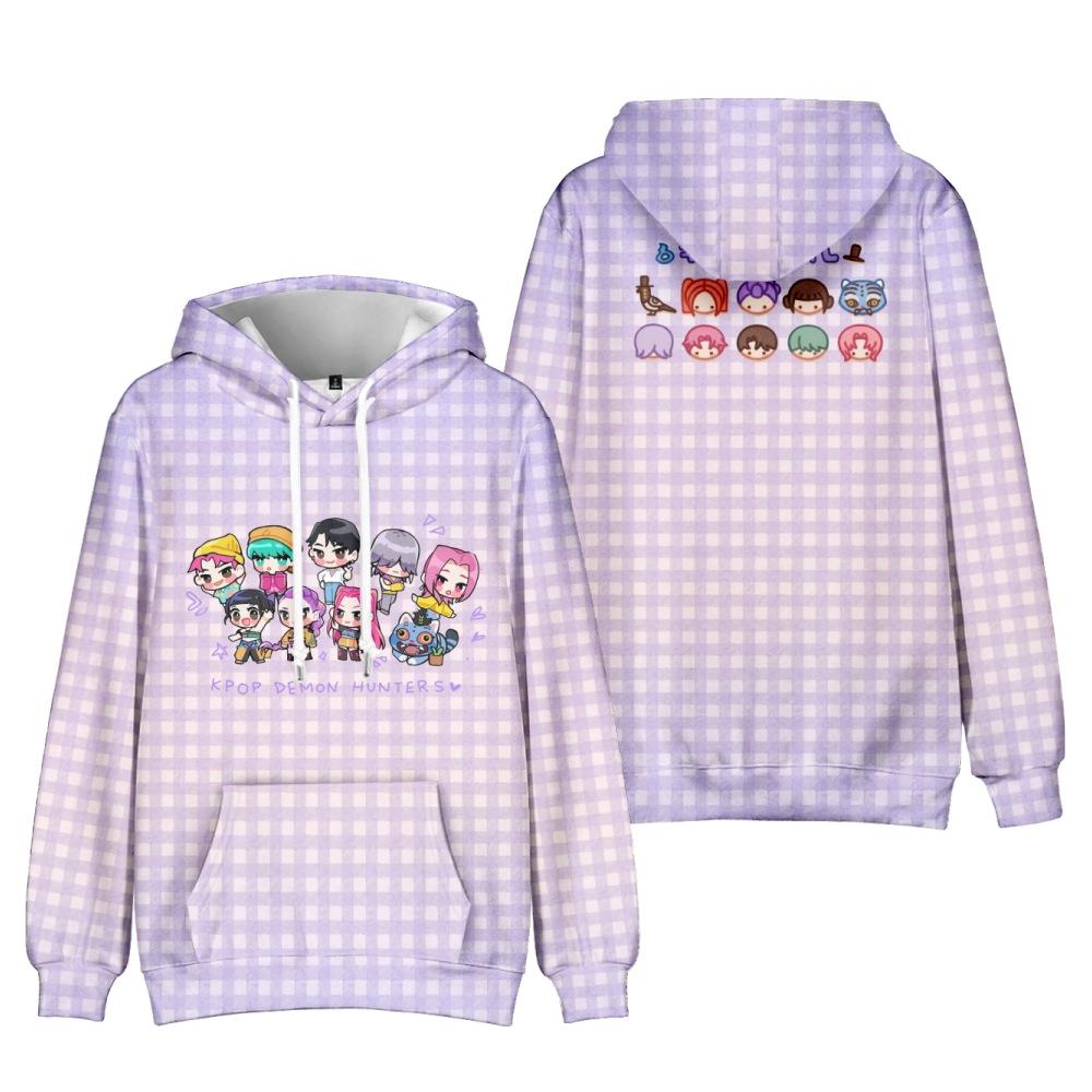 Modă 10 Culori pentru Fanii KPop Vânătorii de Demoni Desen Animat Imprimat Hanorac Sport în Aer Liber Cosplay Pulovere Hanorac Costum Cosplay