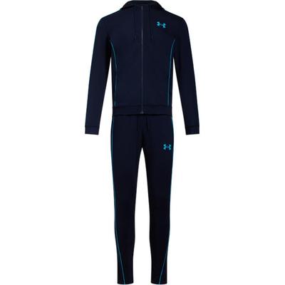 Pohodlná stylová tepláková souprava Slim Fit se stahovacími kalhotami Pánské teplákové soupravy Námořnická modř 1390152-410