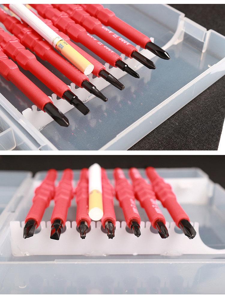 Insulated Magnetic Screwdriver Set: Phillips, Flathead, Torx, Special Shape for Electricians