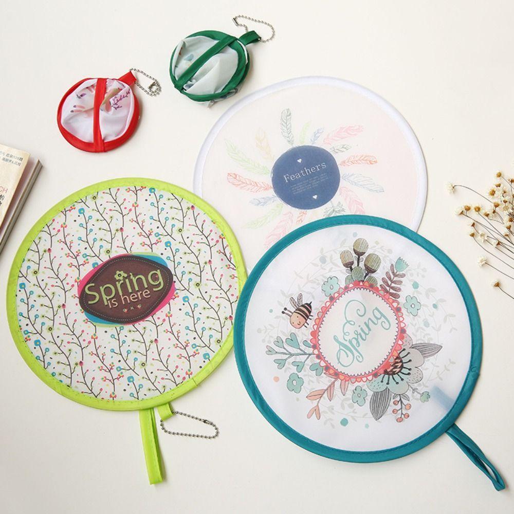 

Foldable Cartoon Small Fan PET Pocket Cloth Fan New Pocket Fan E
