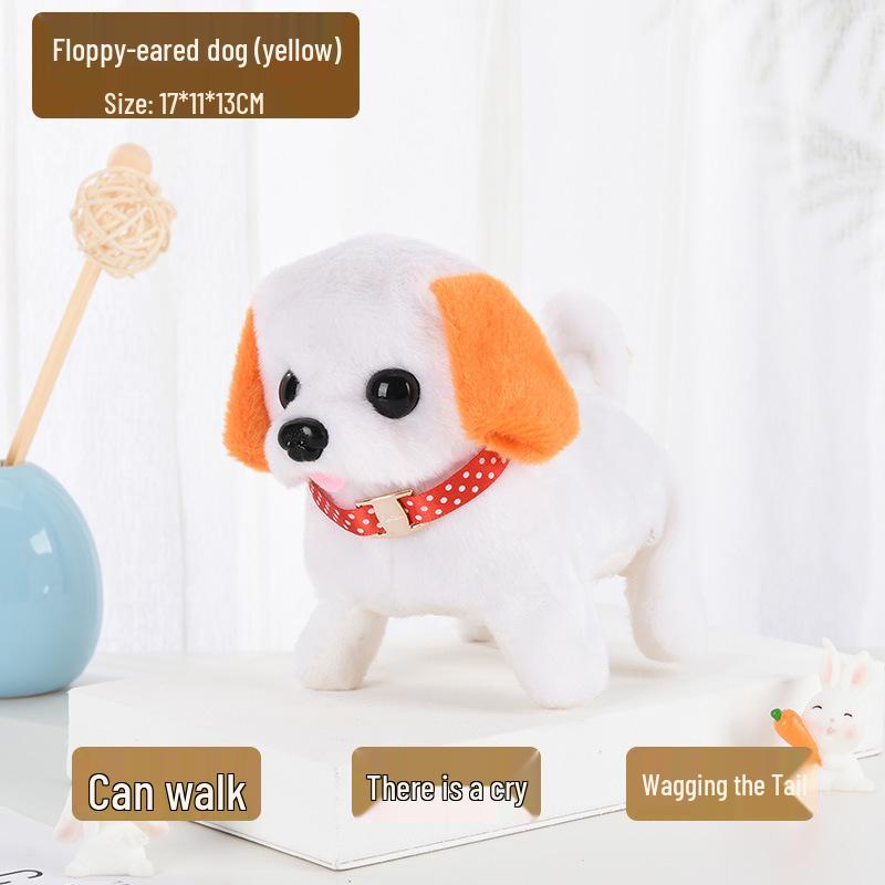 Color Block Dalmatian Plush Toy: Walking, Barking, Tail-Wagging Electric Puppy