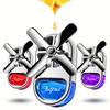 Car Air Freshener with Long-Lasting Perfume Fragrance Vent Clip-On Fan-Shaped Decorative Air Freshener