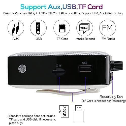 Amplificateur voix portable avec microphone casque 10W Batterie rechargeable PA Voical PA Syst eme de sonorisation amplificateur de