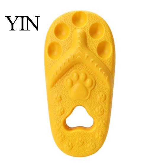 Bite Resistant Dog Toy for Aggressive Chewers Slipper Chew Toy, Puppy Teething Thong Sandal Shape, Interactive Safe EVA Material Fetch Small To Large