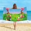 Pixel Style Animal World Microfiber Beach Towel Quick Dry Super Absorbent Sand Free Soft Oversized Bath Towels Gym Sports Towel
