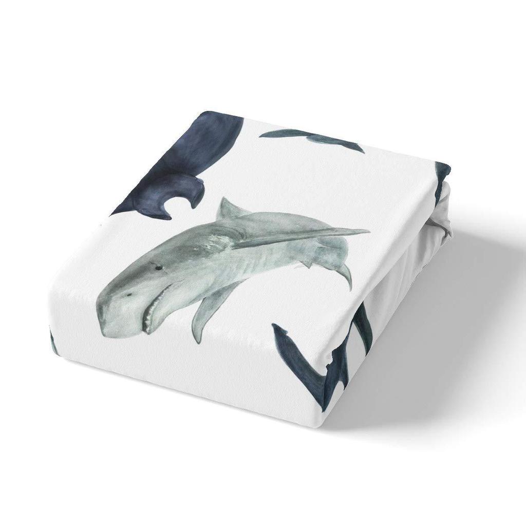 Marine Life Shark Three-Piece Quilt Cover 3D Digital Printing Bedding Set Bed Cover