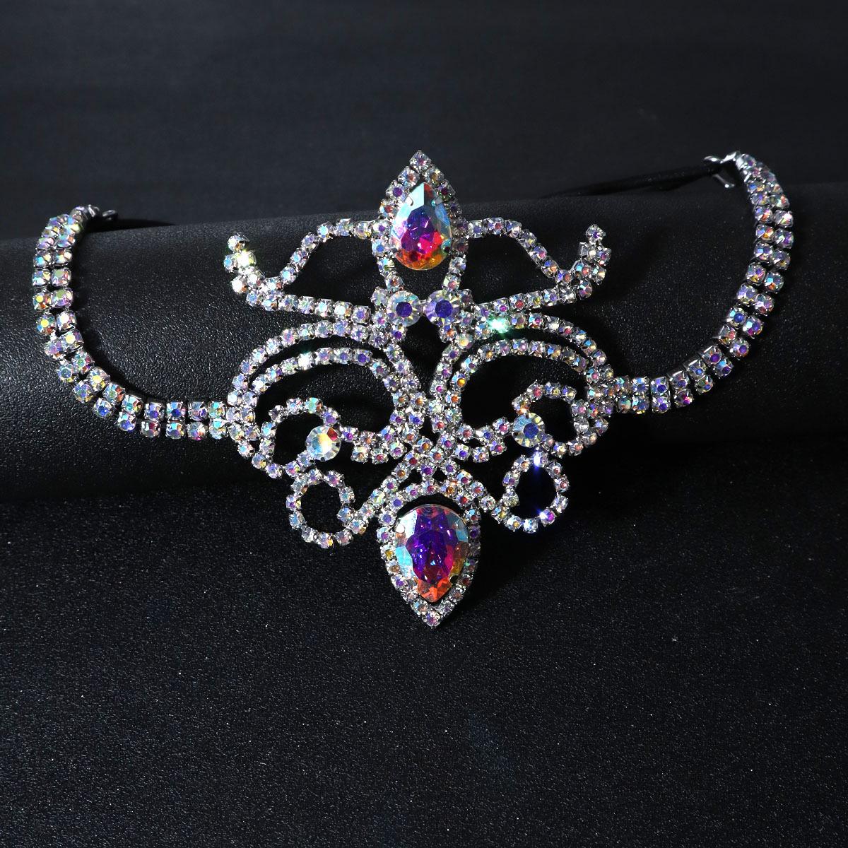 

Богемная эластичная цепочка для ноги со стразами - Красочный, универсальный аксессуар серебряный