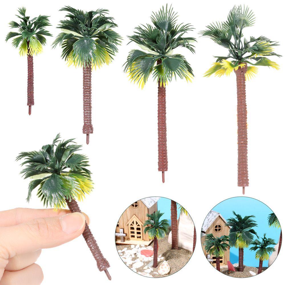 Miniatura Plante Nisip Masa Ghivece Model Craft Micro Peisaj Plastic Bonsai Cocos Palm Tree