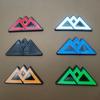 3D Metal Snow Mountain Logo Car Side Fender Rear Trunk Emblem Badge Sticker, Car Front Grill Badge, Car Decoration Additions