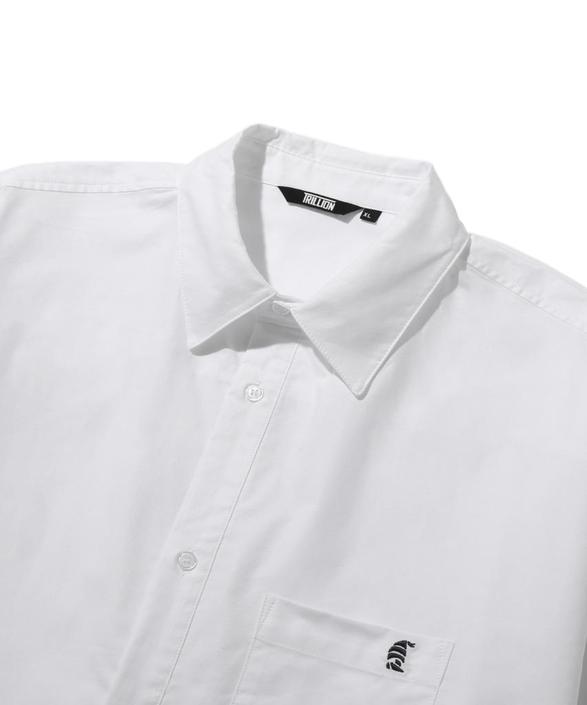 TRILLION City Boy Boat Embroidery Oxford Oversized Shirt_7 Colors (Type A)