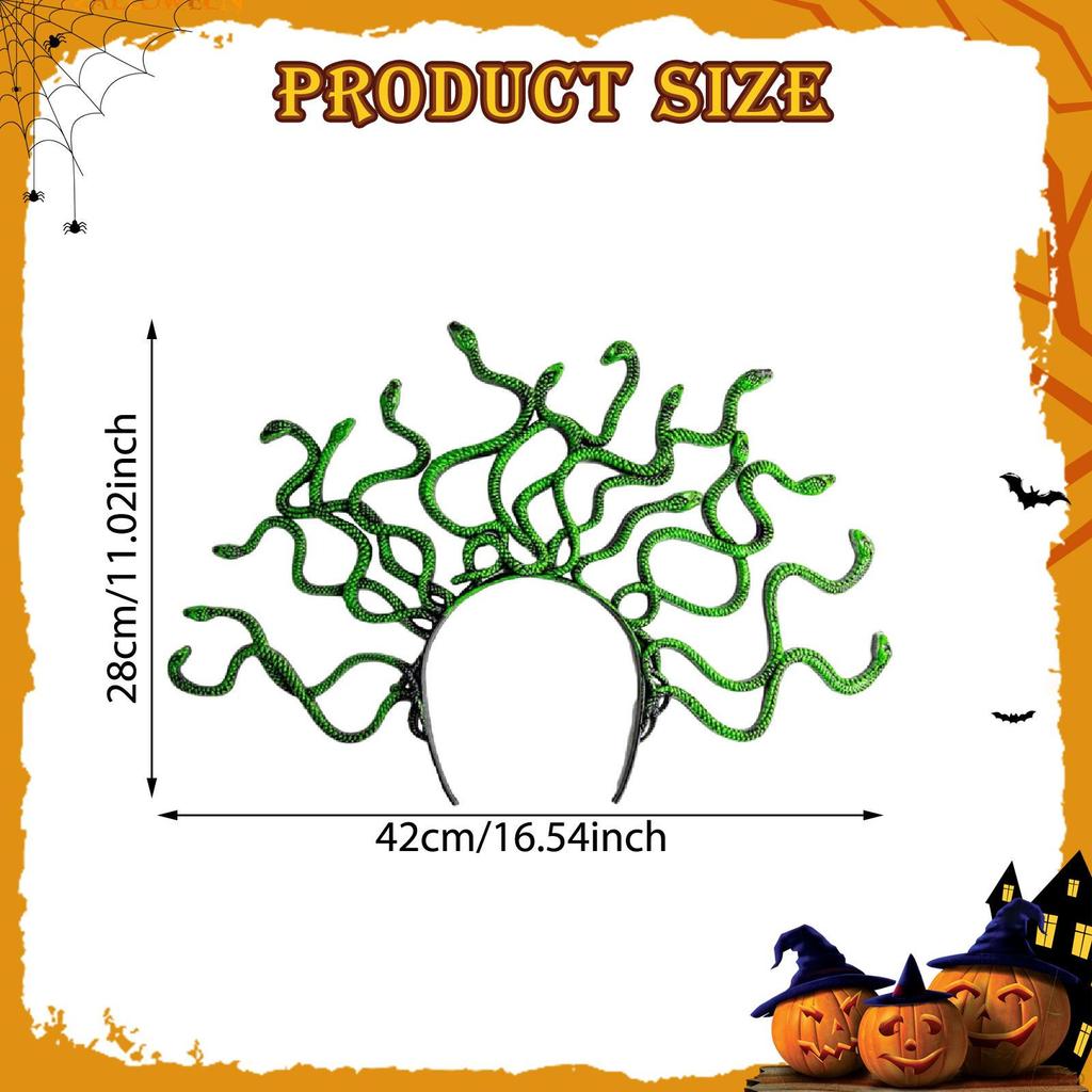 Medusa Headband Snake Costume Accessories for Party Carnival