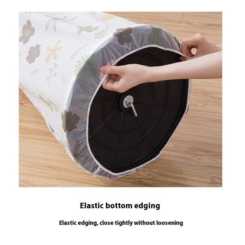 Fan Guard Dust Cover Standing Round Floor Fan Electrical Appliances Protection Peva Fan Cover Reusable Suitable For Home Storage